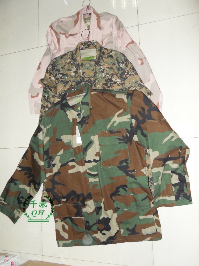 全球服装网 BDU军用迷彩服 产品展示 义乌千禾
