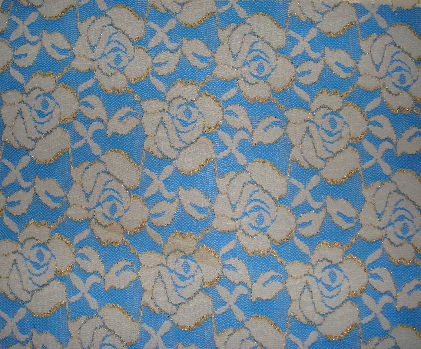 全球纺织网 金线玫瑰 服装 内衣专用蕾丝花边面