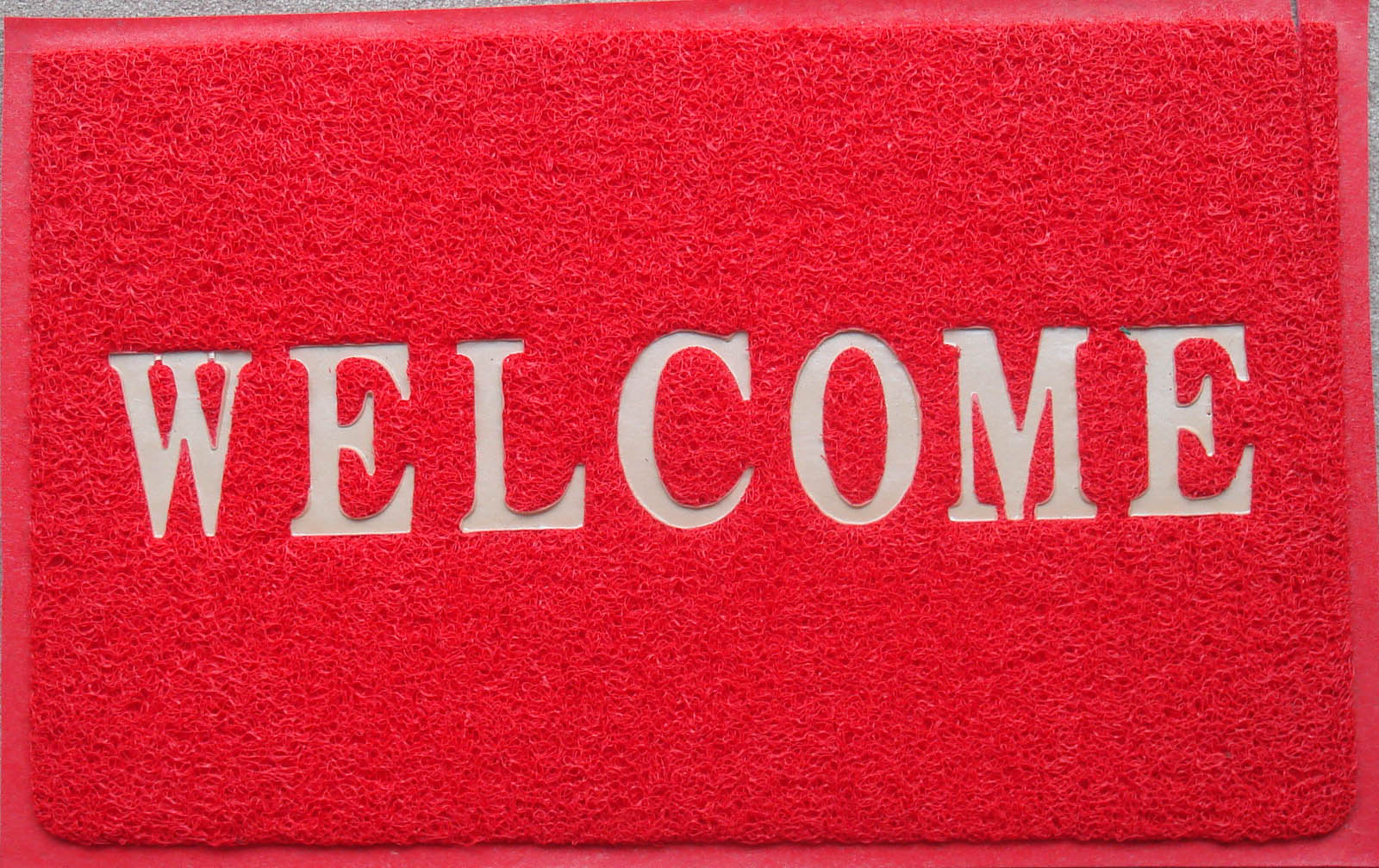 全球纺织网 供应定制pvc塑料地垫,喷丝印字地毯